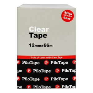 Pilot Clear Tape 12mm x 66mm 12 Pack