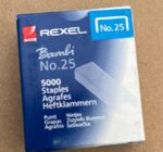 Rexel No. 25 Bambi Staples 5000 Pack