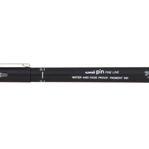 Uni Pin Fineliner Pen Black 0.1mm 12 Pack