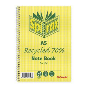 Spirax 812 Recycle Notebook A5 120 Page