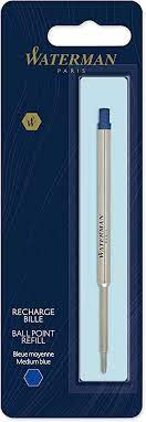 Waterman Ballpoint Pen Refill Medium Blue