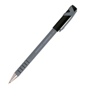 Papermate Flexgrip Medium Ballpoint Pen Cap Black Pk/12