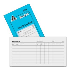 Wildon Vehicle Log Book 87W