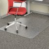 Marbig EconoMat Chairmat Large with key Hole 114 x 134cm