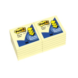 Post-it R330-YW Pop-Up Notes 73 x 73mm Yellow Pk/12