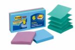 Post-it R330-6SST Recycle Pop-Up Refill Notes Tropical Pk/6