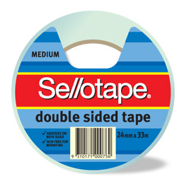 Sellotape Double Sided Adhesive Tape 24mm x 33m