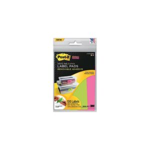 Post-It 2900-PG Super Sticky Removable Label Pads 47.6x73mm Limeade Pink