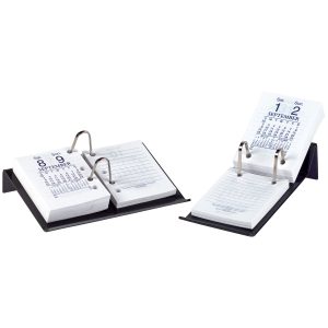 Marbig Calendar Stand Top Punched Acrylic Charcoal