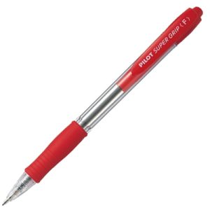 Pilot Retractable Supergrip Ballpoint Pen BPGP10R Fine Red