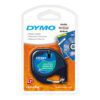 Dymo LetraTag Plastic Green Tape 12mm x 4m SD91204