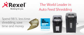 Rexel Optimum Autofeed Shredder 100M Micro Cut front 1