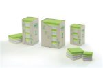 3M 653-RTP Post it 38mm x 51mm Pastel Recycled Notes 24Pads