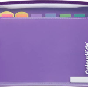 Colourhide Zip It Expanding File Purple 9026019