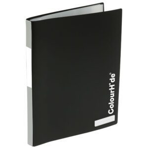 ColourHide My Refillable Display Book A4 20 Pocket Black