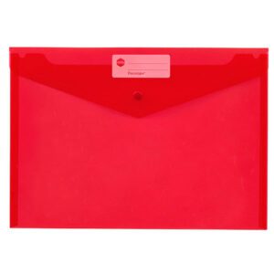 Marbig Doculope Document Wallet A4 Red 10 Pack