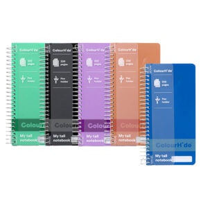 Colourhide 1716399K My Tall Notebook 200 Page Assorted Pack 5