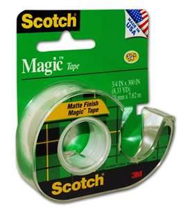 Scotch 105 Magic Tape with Dispenser 19mm x 7.62mm