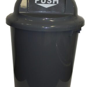 Cleanlink Rubbish Bin With Bullet Lid 60Litre Grey