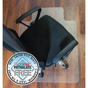 Floortex Chairmat 49389 PVC Hard Floor Keyhole 115X134cm