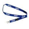 Rexel Pre-Printed Staff Lanyard Pack of 5 Blue