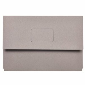 Marbig Slimpick Document Wallet Foolscap Grey Pack Of 50