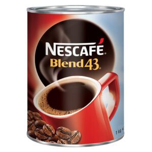 Nescafe Blend 43 Instant Coffee Can 1KG Box of 6