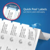 Labels 14up InkJet 99x38 Avery 936028 White Permanent 350 labels 25 Sheets J8163 Quick Peel with Sure Feed