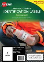 Avery Durable Heavy Duty Labels J4776 199.6 x 289.1mm 1UP10 Pack