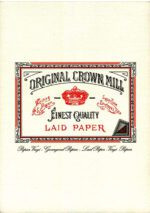 Original Crown Mill Laid Paper Writing Pad Cream