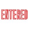 Xtamper 1021 ENTERED Stamp Red