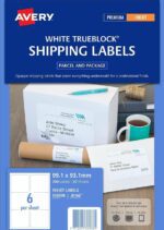 Avery White Parcel Labels ( J8166) 99.1 x 93.1 mm pack 300