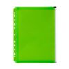 Marbig Binder Wallet A4 Right Side Zip Open Lime Green