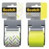 Scotch 141-PRTD7 Expressions Packaging Tape Mixed Match Green
