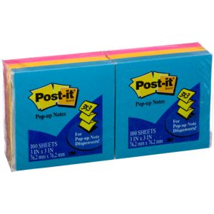 Post-it R330-AU Pop-Up Refill Notes Ultra Bright Pk/6