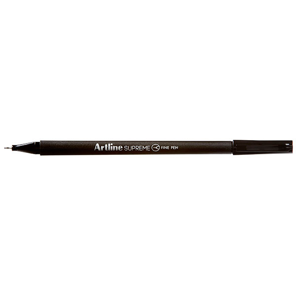 Artline Supreme Fineliner Pen 0.4mm Black Pack 12