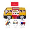 Faber-Castell 20 Connector Pens School Bus Tin