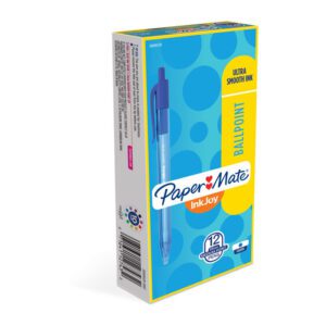 Papermate Inkjoy 100RT Retractable Ballpoint Pen Medium 1.0mm Blue