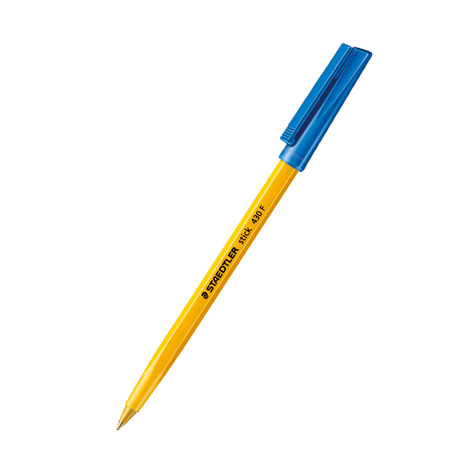 Staedtler Stick Ballpoint Pens Fine Blue Pk/10