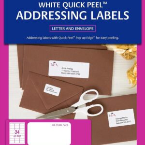 Avery White Mailing Inkjet Labels (J8159) 24/S 1200/Pack