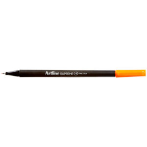 Artline Supreme Fineliner Pen 0.4mm Orange Pack 12
