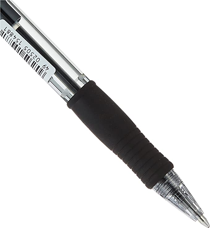 Pilot Retractable Supergrip Ballpoint Pen BPGP10R Medium Black