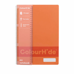 Colourhide Notebook A4 120 Pages Peach