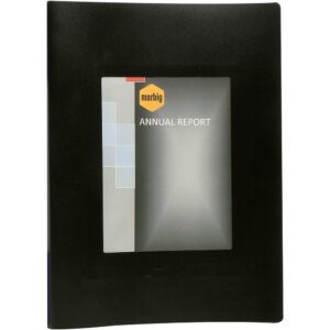 Marbig Non-Refillable Display Book A3 20 Pockets With Fram Black