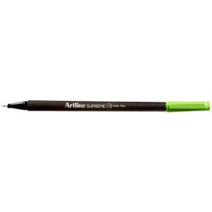Artline Supreme Fineliner Pen 0.4mm Lime Green Pack 12