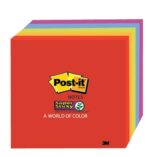 3M 654-5SSAN Post-it Super Sticky Neon Notes 76 x 76mm Pk/5