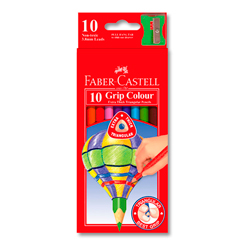 Faber-Castell Junior Triangular Extra Thick Colour Pencils 10/PK