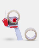 Sellotape Carton Sealer With 2 Rolls Of Packaging Tape 48mm x 50m Clear