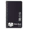 Spirax P561 PP Notebook 7mm 96P Side Open Black 5 Pack