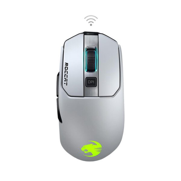 ROCCAT Kain 202 AIMO RGB Wireless Gaming Mouse White